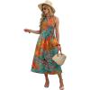 image:imageWIHOLL Womens Summer Dresses Maxi Dress Vacation Beach Sundresses 2026 with PocketsFloral Coconut Leaves