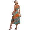 image:imageWIHOLL Womens Summer Dresses Maxi Dress Vacation Beach Sundresses 2026 with PocketsFloral Coconut Leaves