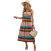 image:imageWIHOLL Womens Summer Dresses Maxi Dress Vacation Beach Sundresses 2026 with PocketsFloral Pink Striped