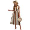 image:imageWIHOLL Womens Summer Dresses Maxi Dress Vacation Beach Sundresses 2026 with PocketsFloral Vertical Striped
