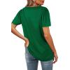 image:imageWIHOLL Womens Summer Tops Casual Square Neck Puff Short Sleeve T Shirts0green