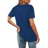 image:imageWIHOLL Womens Summer Tops Casual Square Neck Puff Short Sleeve T Shirts5denim Blue