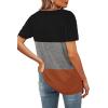 image:imageWIHOLL Womens Summer Tops Casual Square Neck Puff Short Sleeve T Shirts9ablack Grey Caramel