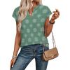 image:imageWIHOLL Womens Summer Tops V Neck T Shirts Cap Sleeve Business Casual Outfits Loose Fit Beach Vacation Clothes Basic Tees4green Snowflake