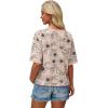 image:imageWIHOLL Womens T Shirts Loose Fit Short Half Sleeve Crew Neck Oversized Tshirts Color Block Summer Tops Fashion 2026The Printed Khaki