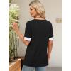 image:imageWIHOLL Womens Tops Boho Summer Outfits 2026 Short Sleeve Shirts with Bottons Beach Vacation Clothes Casual S3XL01black