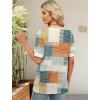 image:imageWIHOLL Womens Tops Boho Summer Outfits 2026 Short Sleeve Shirts with Bottons Beach Vacation Clothes Casual S3XL06plaid