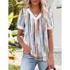 image:imageWIHOLL Womens Tops Boho Summer Outfits 2026 Short Sleeve Shirts with Bottons Beach Vacation Clothes Casual S3XL07tie Dye