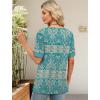 image:imageWIHOLL Womens Tops Boho Summer Outfits 2026 Short Sleeve Shirts with Bottons Beach Vacation Clothes Casual S3XL08green Print