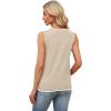 image:imageWIHOLL Womens V Neck Lightweight Sweaters Vest Dressy Casual Trendy Tank Tops AllSeason Cozy OutfitsApricot