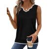 image:imageWIHOLL Womens V Neck Lightweight Sweaters Vest Dressy Casual Trendy Tank Tops AllSeason Cozy OutfitsBlack