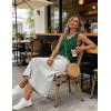image:imageWIHOLL Womens V Neck Lightweight Sweaters Vest Dressy Casual Trendy Tank Tops AllSeason Cozy OutfitsGreen