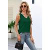 image:imageWIHOLL Womens V Neck Lightweight Sweaters Vest Dressy Casual Trendy Tank Tops AllSeason Cozy OutfitsGreen