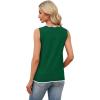 image:imageWIHOLL Womens V Neck Lightweight Sweaters Vest Dressy Casual Trendy Tank Tops AllSeason Cozy OutfitsGreen