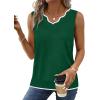 image:imageWIHOLL Womens V Neck Lightweight Sweaters Vest Dressy Casual Trendy Tank Tops AllSeason Cozy OutfitsGreen