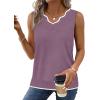 image:imageWIHOLL Womens V Neck Lightweight Sweaters Vest Dressy Casual Trendy Tank Tops AllSeason Cozy OutfitsLilac