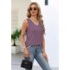 image:imageWIHOLL Womens V Neck Lightweight Sweaters Vest Dressy Casual Trendy Tank Tops AllSeason Cozy OutfitsLilac