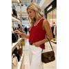 image:imageWIHOLL Womens V Neck Lightweight Sweaters Vest Dressy Casual Trendy Tank Tops AllSeason Cozy OutfitsRed