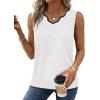image:imageWIHOLL Womens V Neck Lightweight Sweaters Vest Dressy Casual Trendy Tank Tops AllSeason Cozy OutfitsWhite