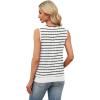 image:imageWIHOLL Womens V Neck Lightweight Sweaters Vest Dressy Casual Trendy Tank Tops AllSeason Cozy OutfitsZblackwhite