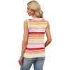image:imageWIHOLL Womens V Neck Lightweight Sweaters Vest Dressy Casual Trendy Tank Tops AllSeason Cozy OutfitsZrainbow Striped