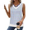 image:imageWIHOLL Womens V Neck Lightweight Sweaters Vest Dressy Casual Trendy Tank Tops AllSeason Cozy OutfitsZwhiteblue