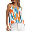 image:imageWlHOLL Womens Pleated Tank Tops Spaghetti Strap Camisole Halter Tops Curved Hem Fashion 2026Ecolorful