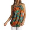 image:imageWlHOLL Womens Pleated Tank Tops Spaghetti Strap Camisole Halter Tops Curved Hem Fashion 2026Fprint Hawaiian