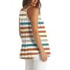 image:imageWlHOLL Womens Pleated Tank Tops Spaghetti Strap Camisole Halter Tops Curved Hem Fashion 2026Jorange Stripe