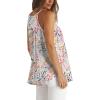 image:imageWlHOLL Womens Pleated Tank Tops Spaghetti Strap Camisole Halter Tops Curved Hem Fashion 2026Jpink Floral