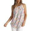 image:imageWlHOLL Womens Pleated Tank Tops Spaghetti Strap Camisole Halter Tops Curved Hem Fashion 2026Jpink Floral