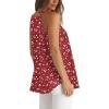 image:imageWlHOLL Womens Pleated Tank Tops Spaghetti Strap Camisole Halter Tops Curved Hem Fashion 2026Jred Dot