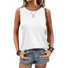 image:imageWIHOLL Tank Tops for Women Summer Outfits 2026 Crewneck Spring Casual Sleeveless Shirts Blouses ClothingWhite