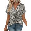 Brown Black Leopard Print