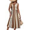 image:imageWIHOLL Womens Summer Dresses Maxi Dress Vacation Beach Sundresses 2026 with PocketsFloral Vertical Striped