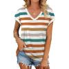 Print Striped Orange