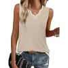 image:imageWIHOLL Womens V Neck Lightweight Sweaters Vest Dressy Casual Trendy Tank Tops AllSeason Cozy OutfitsApricot