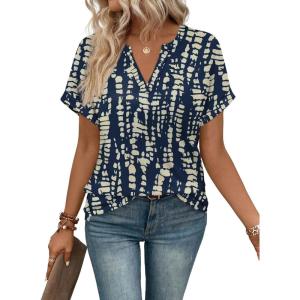 image:imageWIHOLL Womens Tops 2026 Spring Short Sleeve Tshirts Shirts Summer Beach Vacation Clothes Fashion Clothing L