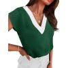 image:imageWIHOLL Blouses for Women Dressy Casual Summer Tops Short Sleeve Shirts Business Casual T Shirts Beach Vacation ClothesGreen