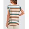image:imageWIHOLL Cap Sleeve Tops for Women Summer Top Basic Tee Shirts Business Casual Tank Loose Fit 2026 FashionF  Stripedorange