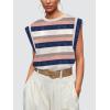 image:imageWIHOLL Cap Sleeve Tops for Women Summer Top Basic Tee Shirts Business Casual Tank Loose Fit 2026 FashionF  Stripedpink