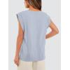 image:imageWIHOLL Cap Sleeve Tops for Women Summer Top Basic Tee Shirts Business Casual Tank Loose Fit 2026 FashionG  Blue Stripes