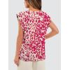 image:imageWIHOLL Cap Sleeve Tops for Women Summer Top Basic Tee Shirts Business Casual Tank Loose Fit 2026 FashionG  Red Print
