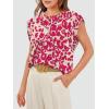 image:imageWIHOLL Cap Sleeve Tops for Women Summer Top Basic Tee Shirts Business Casual Tank Loose Fit 2026 FashionG  Red Print