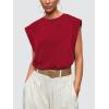 image:imageWIHOLL Cap Sleeve Tops for Women Summer Top Basic Tee Shirts Business Casual Tank Loose Fit 2026 FashionI  Red