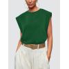 image:imageWIHOLL Cap Sleeve Tops for Women Summer Top Basic Tee Shirts Business Casual Tank Loose Fit 2026 FashionJ  Green