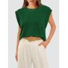 image:imageWIHOLL Cap Sleeve Tops for Women Summer Top Basic Tee Shirts Business Casual Tank Loose Fit 2026 FashionJ  Green