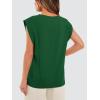 image:imageWIHOLL Cap Sleeve Tops for Women Summer Top Basic Tee Shirts Business Casual Tank Loose Fit 2026 FashionJ  Green