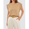 image:imageWIHOLL Cap Sleeve Tops for Women Summer Top Basic Tee Shirts Business Casual Tank Loose Fit 2026 FashionK  Khaki
