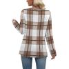 image:imageWIHOLL Long Sleeve Shirts for Women Fall Outfits V Neck T Shirts Button Down Tunic Tops Fashion Clothing1casual Plaid